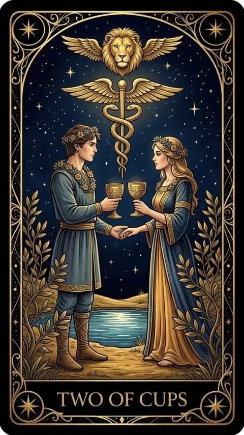 Двійка Кубків (Two of Cups)