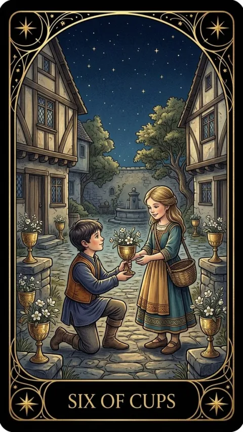 Шістка Кубків (Six of Cups)