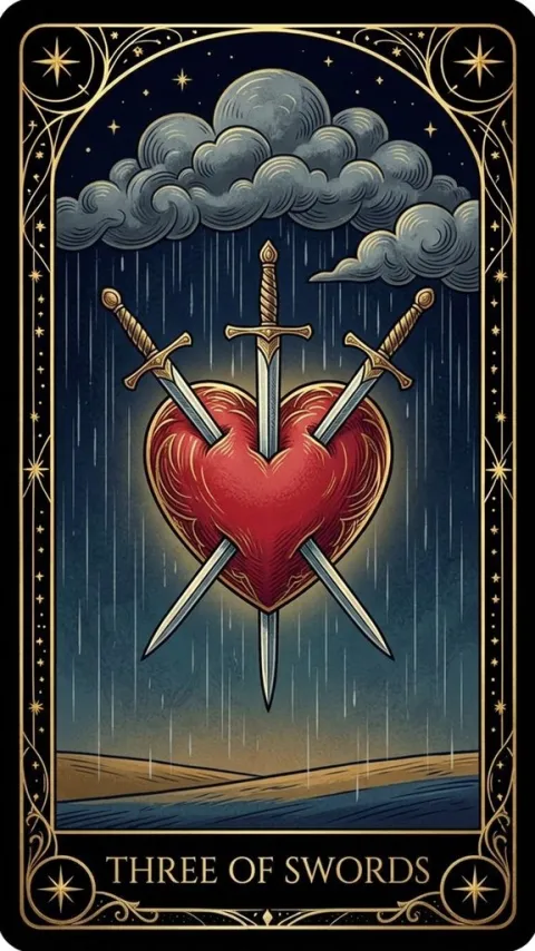 Трійка Мечів (Three of Swords)