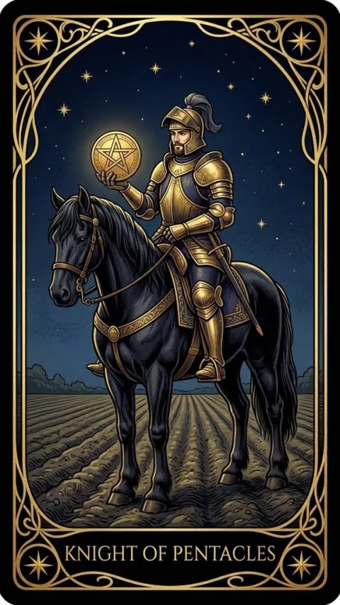 Лицар Пентаклів (Knight of Pentacles)